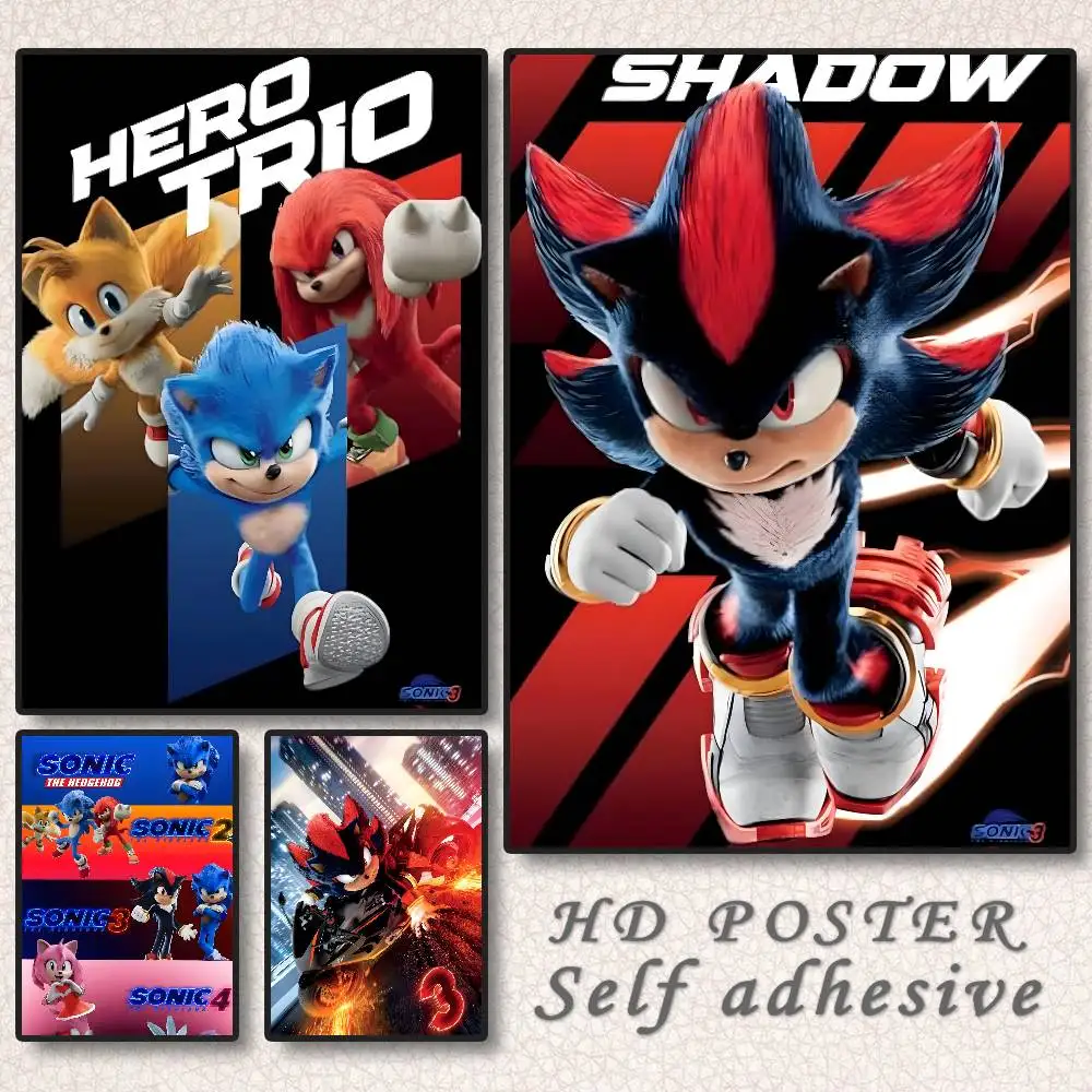 Trends International S-Sonic Poster  HD sticky wall waterproof home living room bedroom Dorm aesthetic decoration