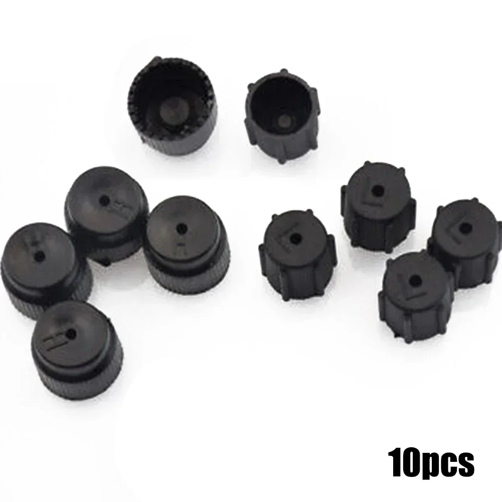 10PCS R134a Air Conditioning Cap AC Sealing Cap High Pressure AC System Valve Core Dust Cap Valve Air Conditioning Valve Cap