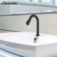 Washbasin Sink Cold Water Faucet Only Single Hole Deck Mount  Wash Basin Tap Matte Black For Bathroom Bath