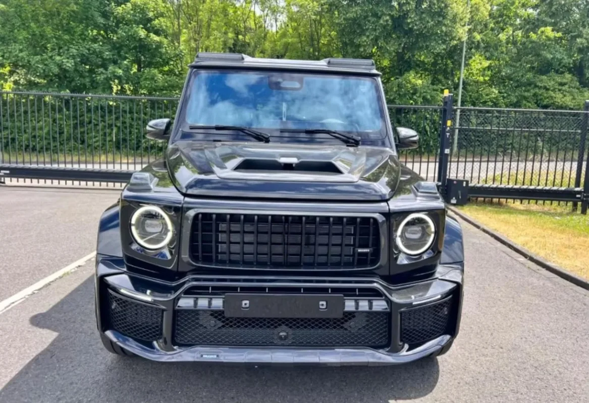 غطاء محرك السيارة عالي الجودة طراز B800 غطاء محرك السيارة من ألياف الكربون الجافة لفئة G W465 W464 G63 G500 G65