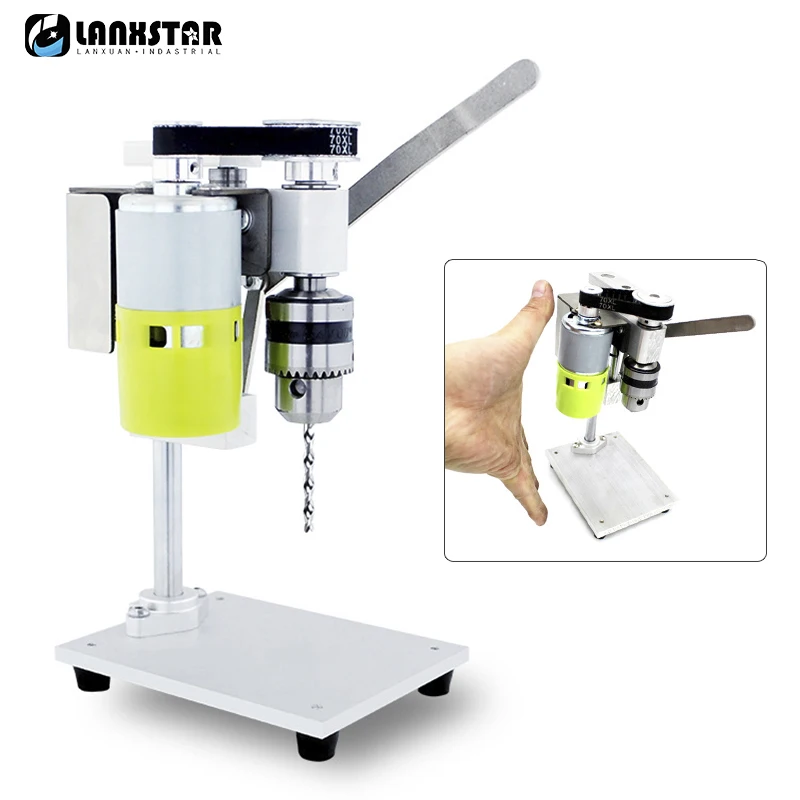 

Mini Benchtop Driller Mini Drill Press Precision Table Drilling Machine 795/895 Motor B12 Chuck DIY Wood Metal Drilling Machine