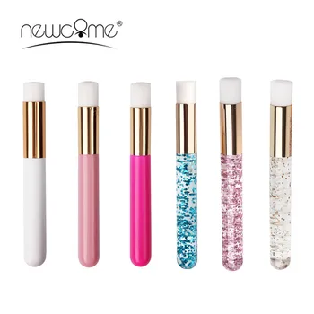 1pc escova de limpeza de cílios material macio nariz escovas aplicador cílios sobrancelha cuidados com a pele escova limpa ferramenta de maquiagem