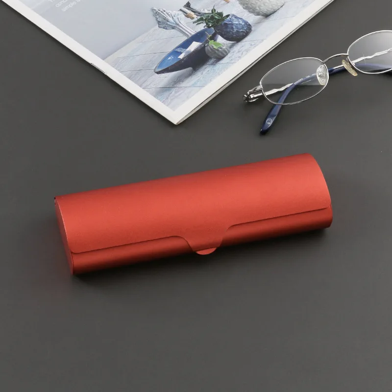 S/M/L Size  Aluminum Glasses Case Hard Shell Eyeglass Case Portable  Ultra-Light Big Size Box Frosted Matte Eyeglasses Case