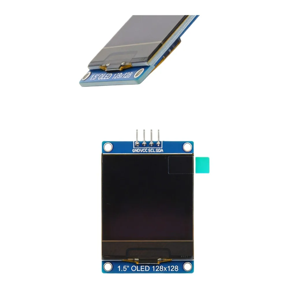 1.5 inch For OLED Display with Black Color and 45.5 x 34.3mm Dimensions for Custom Enclosure and PCB Integration