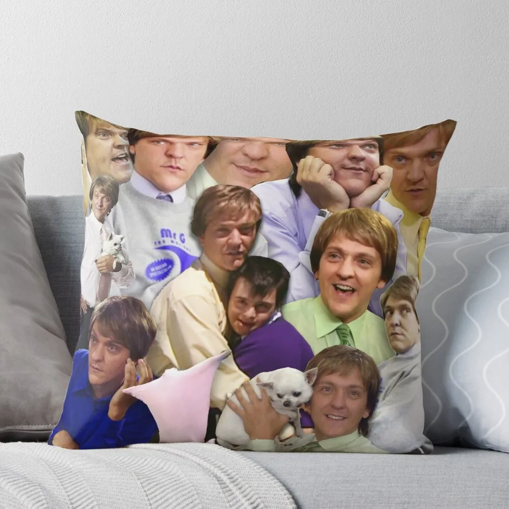 THE MANY MOODS OF MR G Throw Pillow Christmas Covers Cushions Christmas Pillows