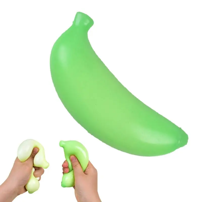 Stretchy Banana Fidget Toy Color Changing Stretchy Banana Stress Ball Novelty Toy Kneading Toy Stress Release Toy For Kids And