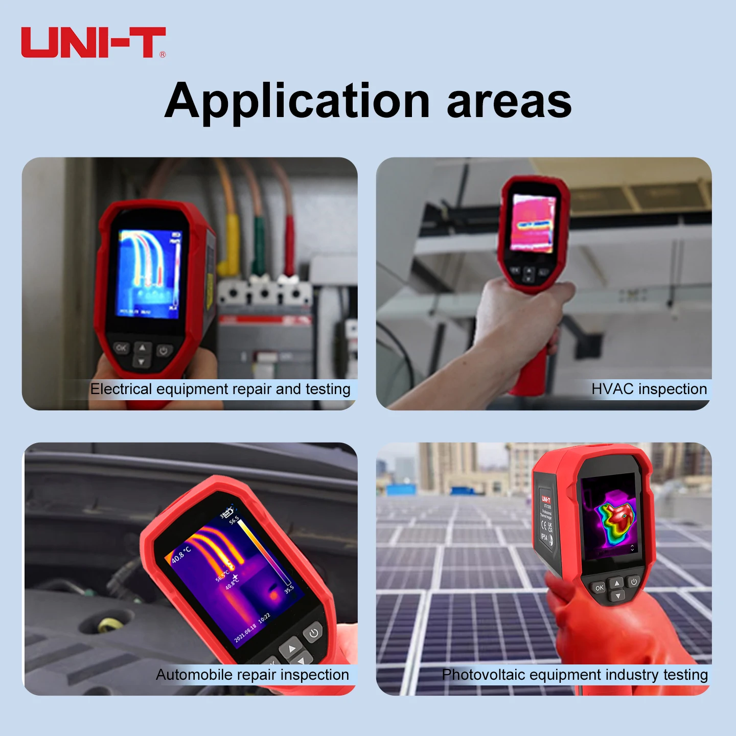 UNI-T Thermal Imaging Camera 120x90 IR Resolution -20~400℃ Handheld Infrared Thermal Imager for Electrical HVAC Automotive Repar view 5