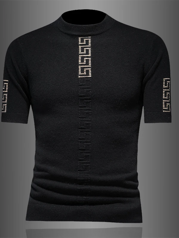 

Мужской утепленный шерстяной свитер ZhanChao с высоким воротником, зимний базовый слой, модный трикотаж, повседневный стиль