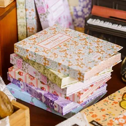 100pcs/lot Memo Pads Material Paper The Book of Plants Junk Journal Scrapbooking Cards Retro Background Decoration Paper