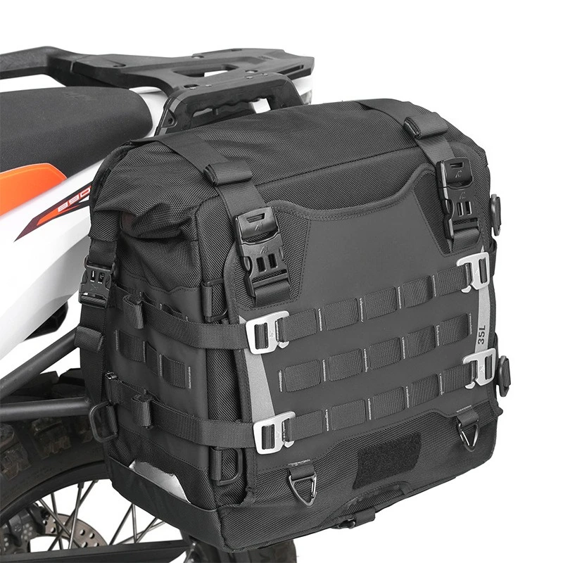 

Motorcycle quick release side bag