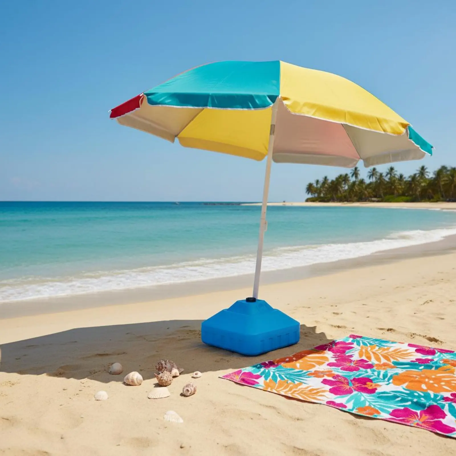 30L Umbrella Water Base Portable Water Filled Umbrella Base Outdoor Shade Gear Stable Support Heavy Duty for Beach, Garden
