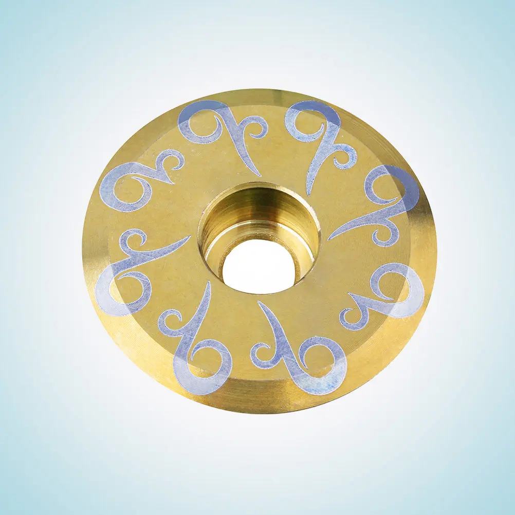 

Titanium Alloy Bowl Cover 28.6mm Front Fork Handle Stem Cap Bike Fork Expander Bung for Mountain Road Fixed Gear Bike
