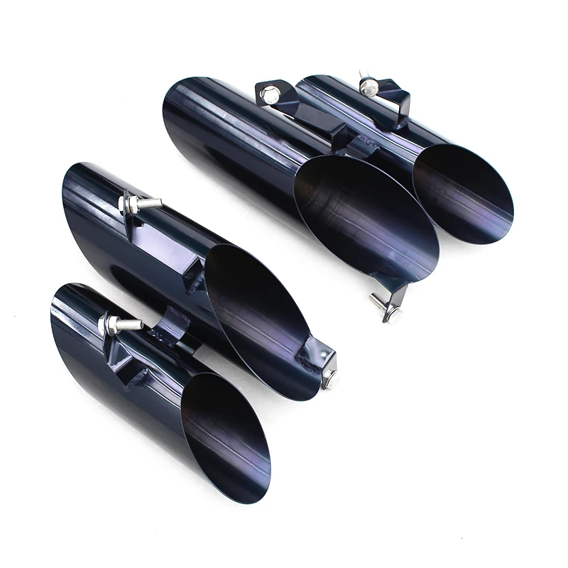 

Factory Sport Exhaust Parts For Lamborghini Huracan LP580 2014-2019 Black Rear Tail Dual Exhaust Muffler Tip Pipes Trim
