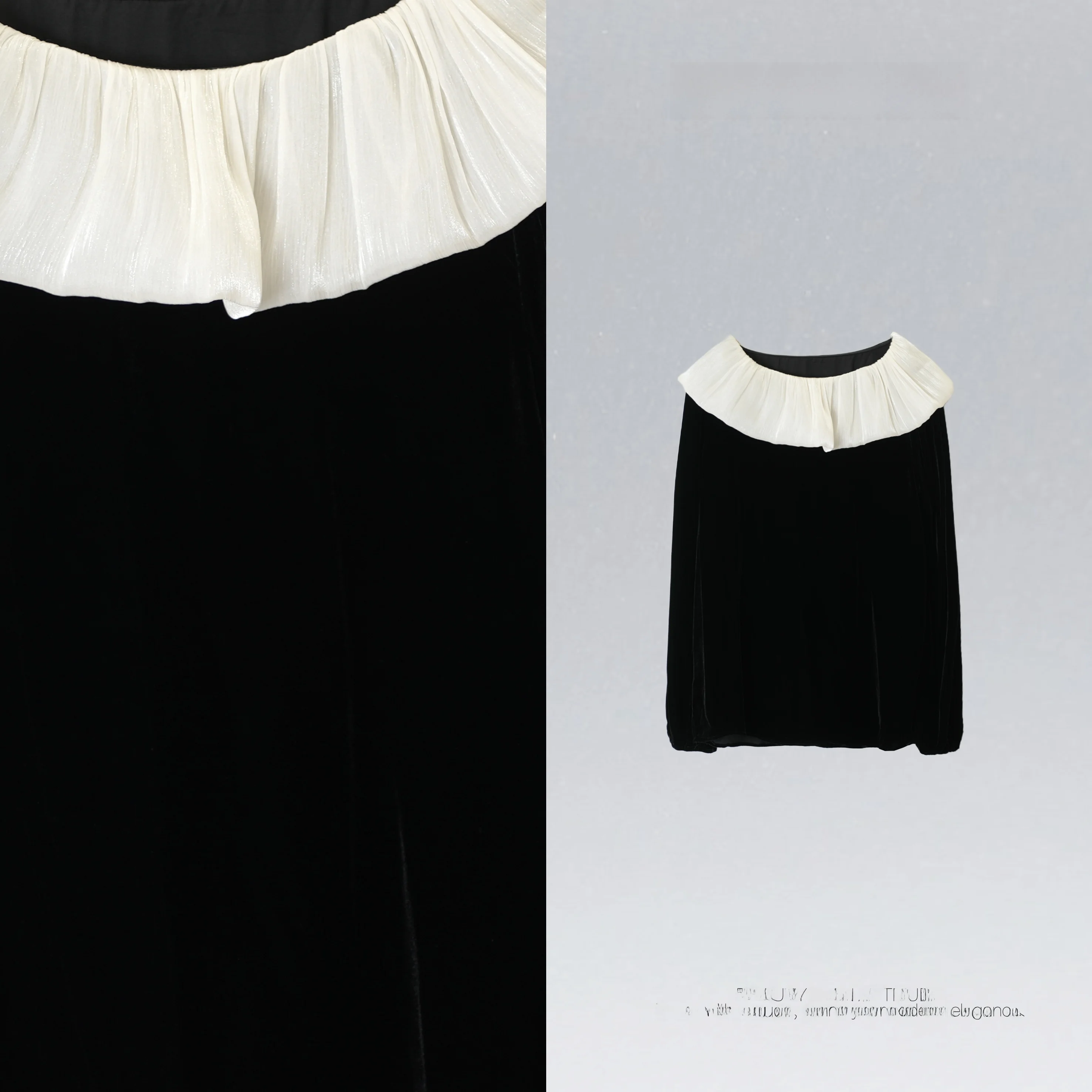 

Женская шелковая блузка Ele Color Blo из 100% шелка с вельветовым эффектом и кружевным воротником, дышащая, приятная к коже...