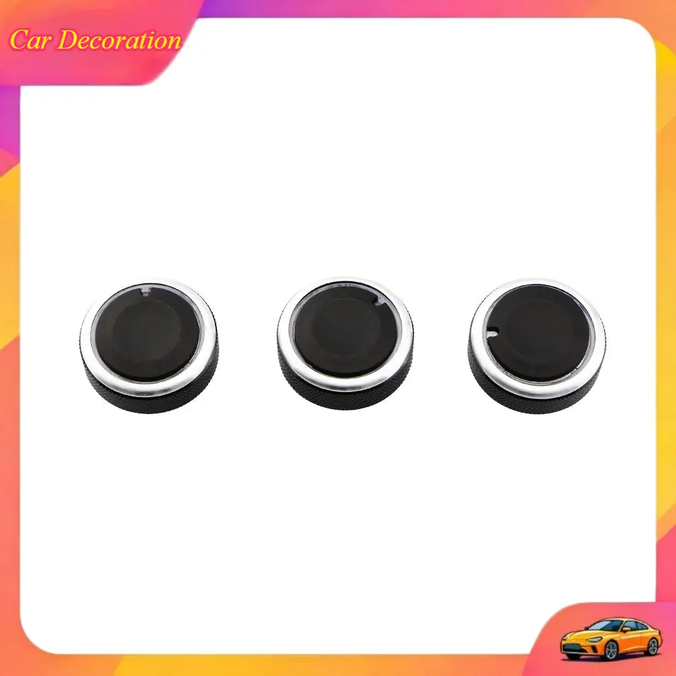 Manopole di controllo del riscaldatore A/C in lega di alluminio da 3 pezzi per Mazda 3 M3 2004-2013 Accessori per pulsanti interruttore aria condizionata per auto