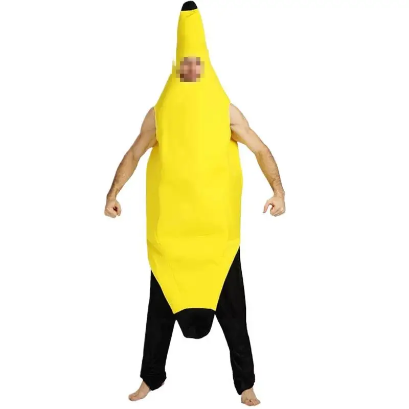 زي موز إبداعي للهالوين، ملابس أداء مصنوعة من مواد مركبة، سهلة الاستخدام، زي مسرحي عرقي للنساء