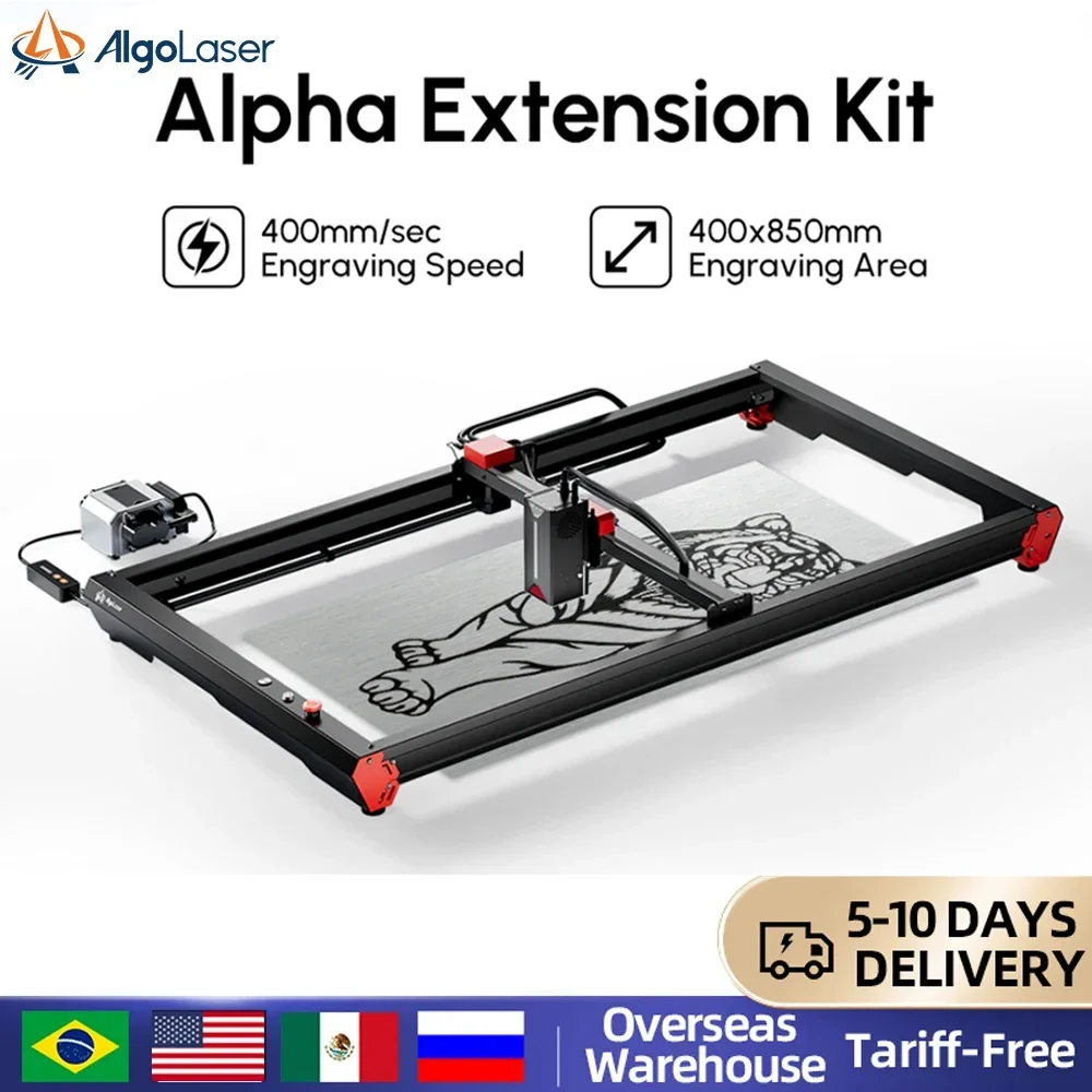 20000mW Output Power for Algo Alpha Engraver 400X850MM Engraving Area App Control for Small Business Use 20w-Basic