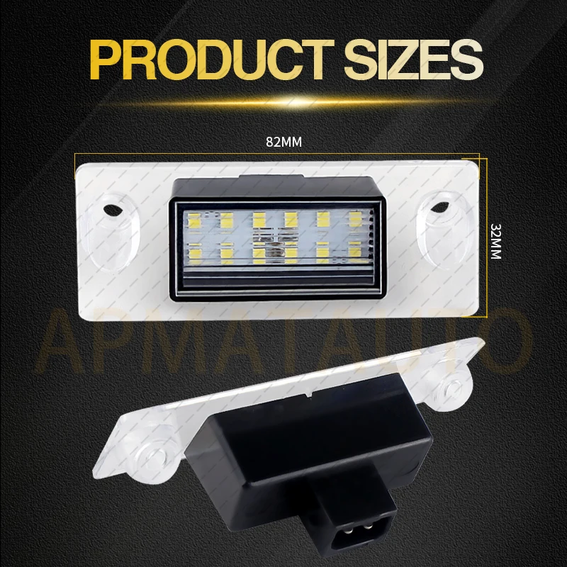 2Pcs Error Free Led License Plate Light For Audi A3 S3 Limousine A3 8L Facelift A4 B5 5B Avant Plate Lights Lamp Car-Styling