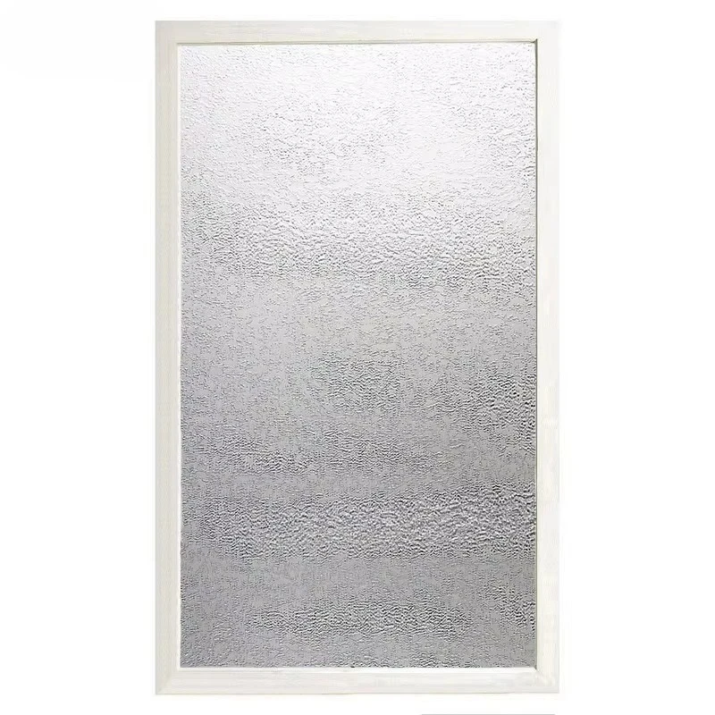 Rain Window Film Static Cling Retro Glass Design Vinyl UV-Proof Embossing Privacy Protection Reusable Removable Glass Sticker