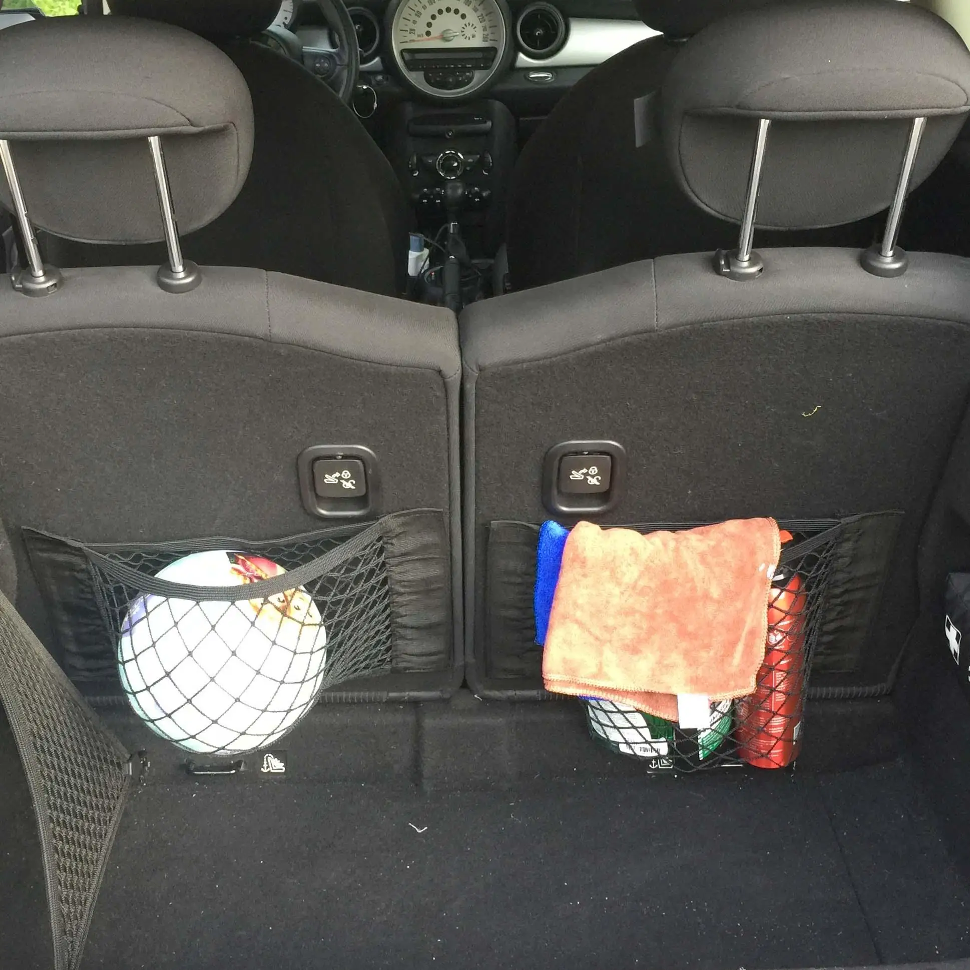 Auto-Kofferraum-Netzorganizer Aufbewahrungsnetz Rückenlehnen-Tasche Universelles Elastisches Netznetz Magic Sticker Auto-Innenausstattung Zubehör – Detail 7