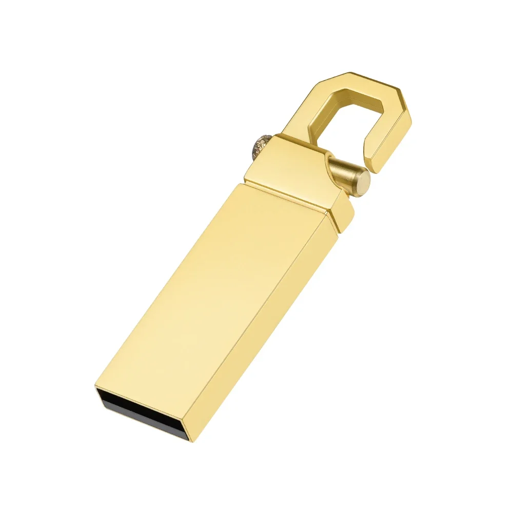 Mini Metal USB Flash Drive 128GB Black Golden Pen Drive 64GB 100% Real Capacity Memory Stick 32GB Creative Gift U disk 16GB