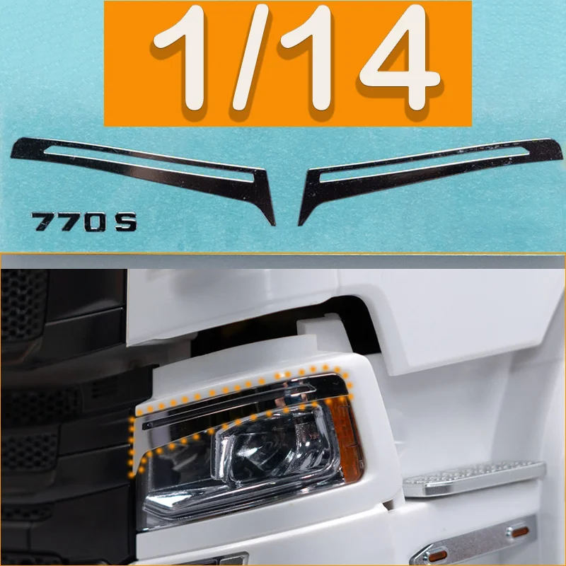 1pcs Interior Stickers Brow Patch for Tamiya 1/14 RC Truck for SCANIA 770S 6x4 56368 56371 Car