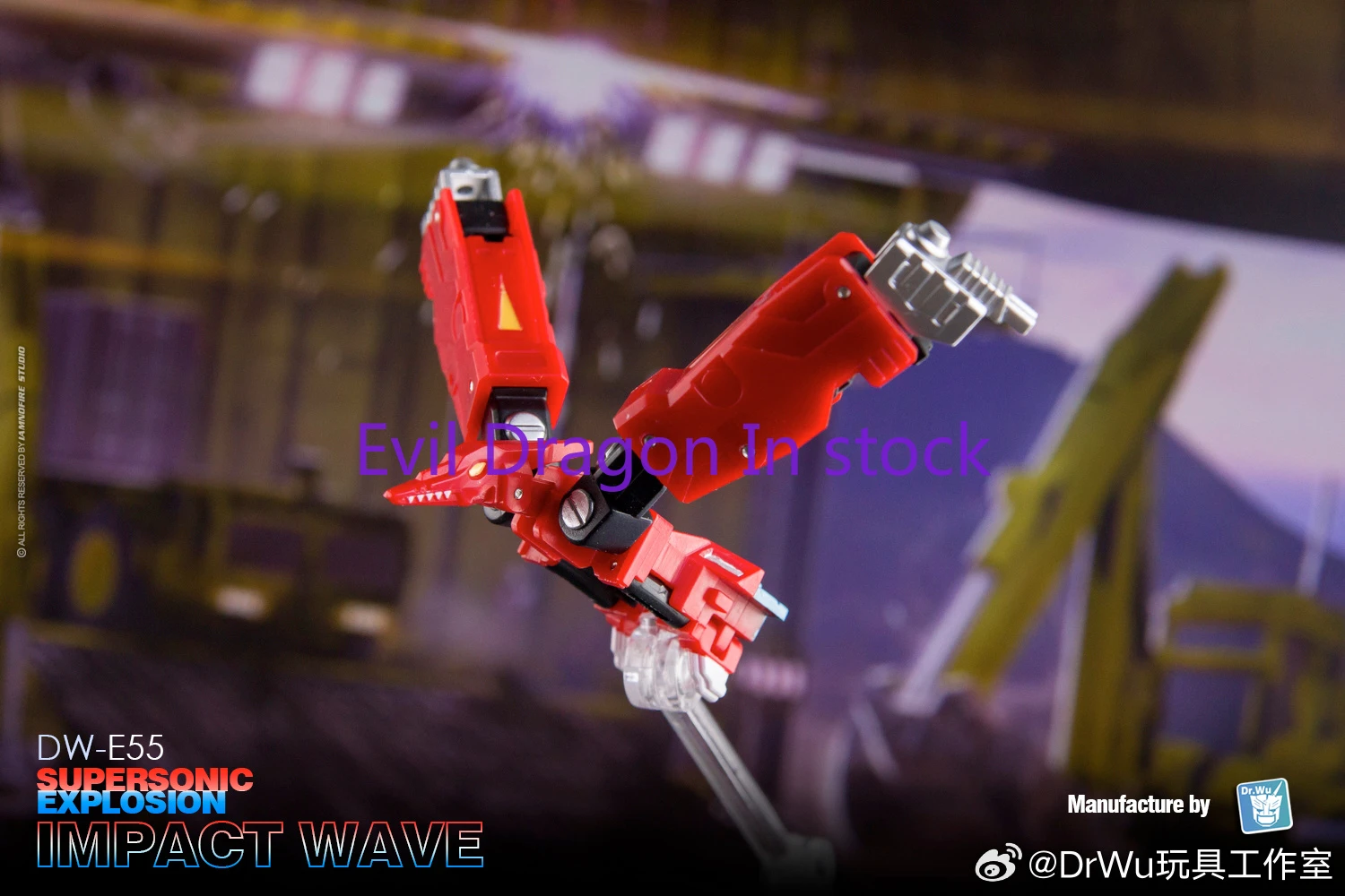 In Stock Transformation Dr. Wu DW-E55 DW-55T Decibel Shockwave Mini DWE55 Action Figure with Box