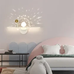 Modern LED Wall Lamp For Children's Room Bedroom Bedside Study Living Dining Room Home Decor Indoor Lighting Fixture Wall Sconce