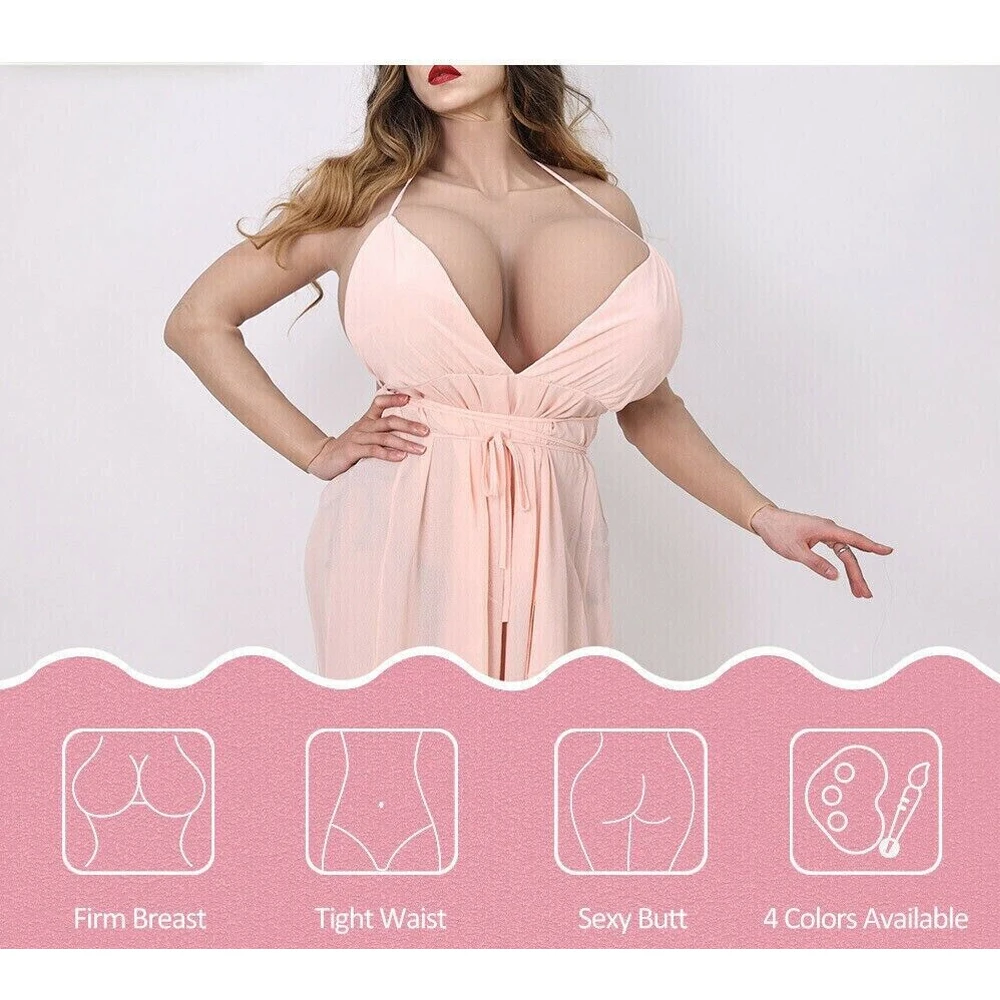 Sexy S Cup Silicone Whole Bodysuit Fake Boobs With Arms Crossdresser Male To Female Costumes Transgender Cosplay Artificial Tits