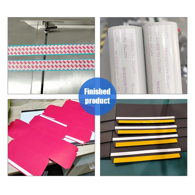 Fully automatic double side tape applicator adhesive label gummed tapes dispenser double sided tape application machine