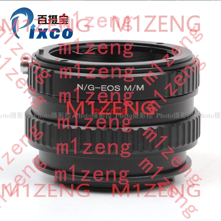 AI(G)-EOSM macro Adapter Ring tube for nikon g Lens to canon ef-m eos-m eosm/m1/m2/m3/m5/m6/m10/m50/m100 mirrorless camera view 5