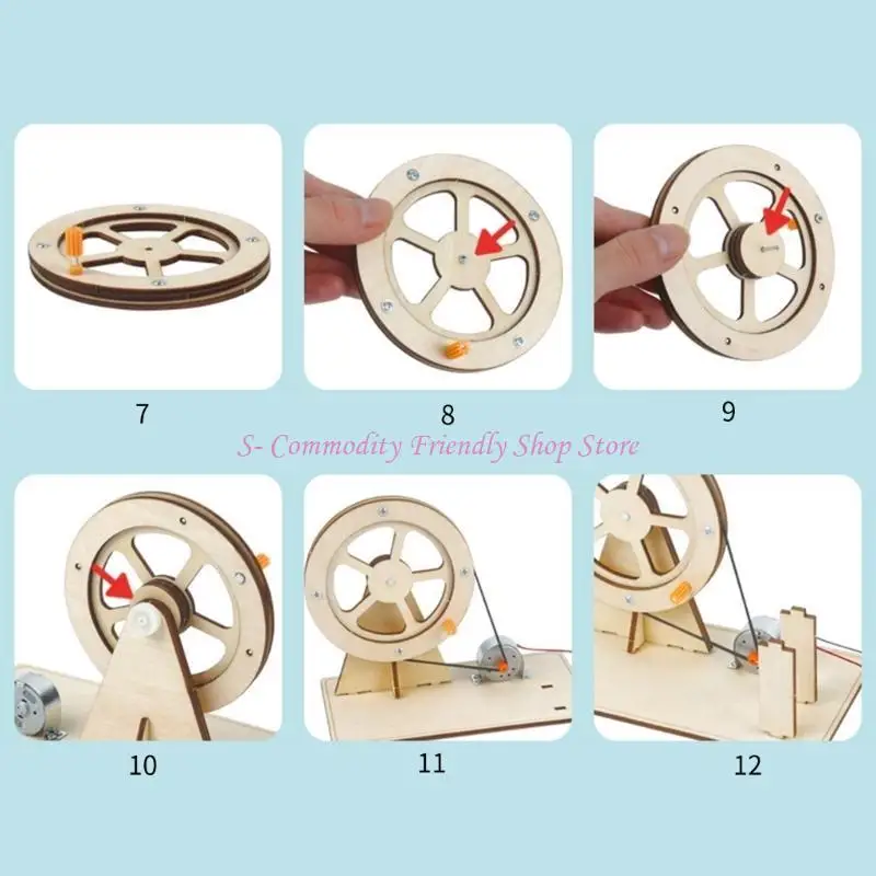 85AE modello fai-da-te Generatore manuale Centri attività Giocattolo meccanico Rompicapo