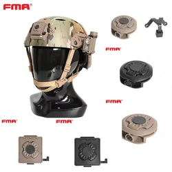 FMA Tactical Compact II IR LED Light Head Lamp Survival Light  Helmet Rail Shroud Mount base