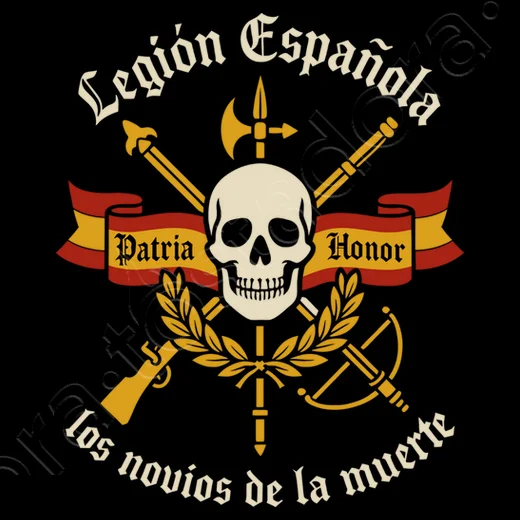 

Legión Española Los Novios De La Muerte T-Shirt Short Sleeve Casual 100% Cotton Shirt