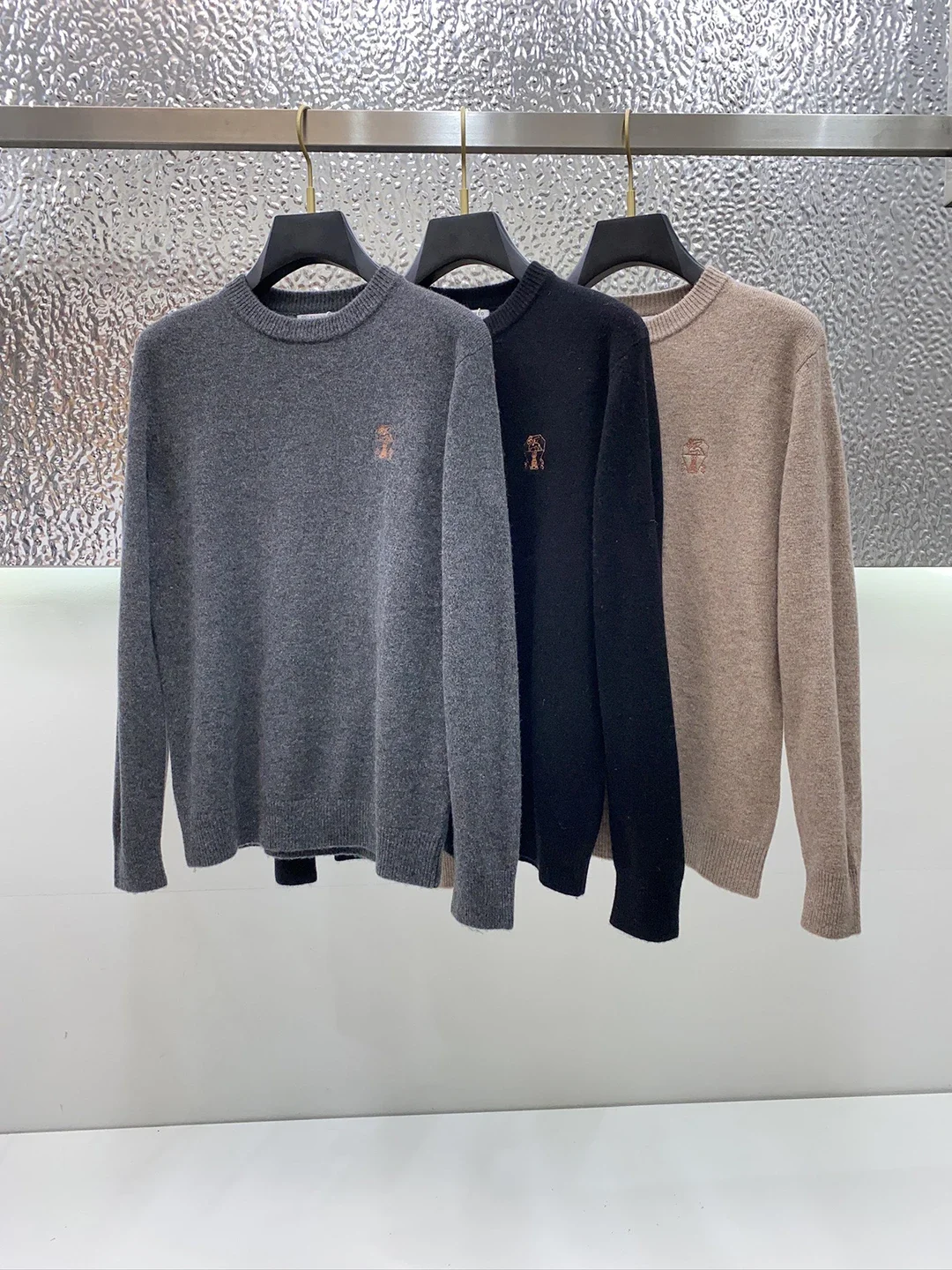 BLLIYOSS Men New Base Single Wear Round Neck Business Casual basic High-end Spun Sweater High Quality Old Money Europe Italy