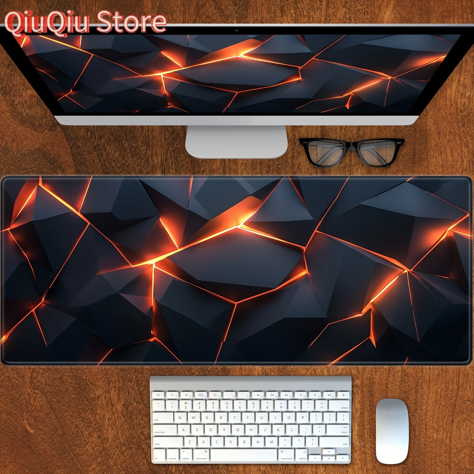 Mouse pad xadrez de grandes dimensões para jogos de ficção científica, 500x1000x3mm, teclado de borracha antiderrapante, mesa de jogadores, escritório, acessórios de mesa pretos