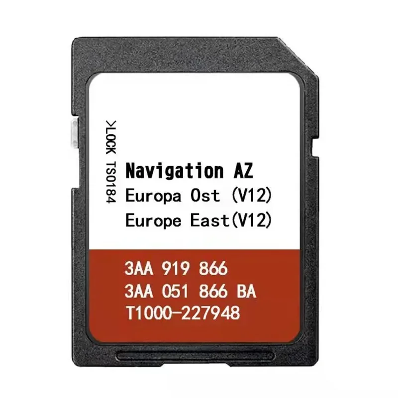 Imagem -06 - Navegação az V12 Eas ot Sat Nav 8gb Mapas da Europa Leste para vw Golf 20082014 Cartão sd Atualização 2023 Versão 3aa 919866 um Rns315