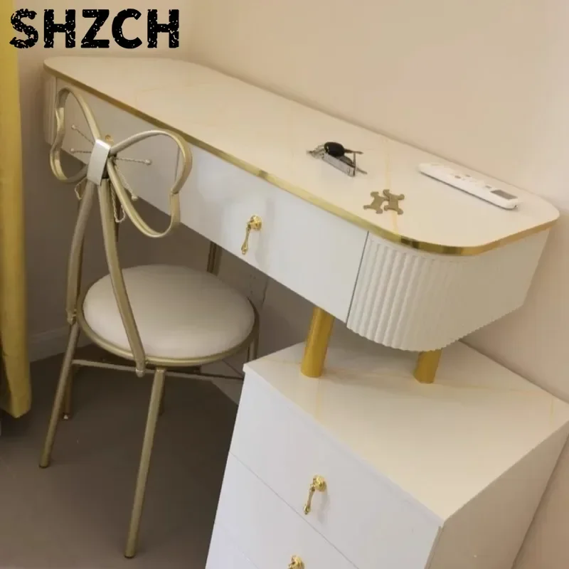 Portable Nail Art Stool with Detachable Backrest,‌Adjustable Butterfly Vanity Chair,  Fashion-Forward Home Makeup Station