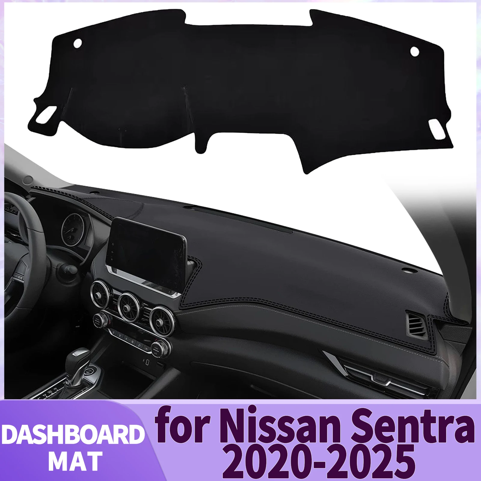 

fit for Nissan Sentra 2025 2024-2020 Dashmat Dashboard Cover Pad Accessories DashMat Sunshade Protective Carpet Car Leather