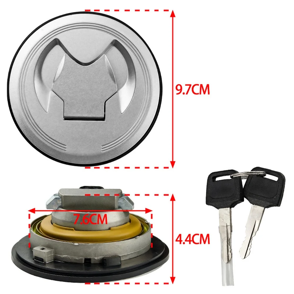 Motorcycle Fuel Tank Cap Lock with Key Replacement for KZ650 for Iron Material Lock for Fuel Tank Security and Reliable