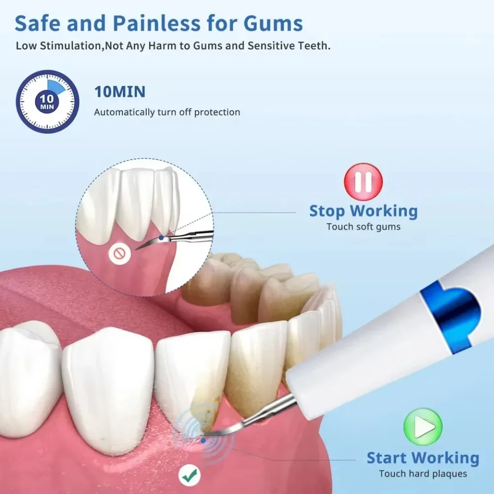 Portable Smart Electric ultrasonic denta l cleaner  Whitening Tooth Staining Teeth Cleaner  ultra sonic teeth