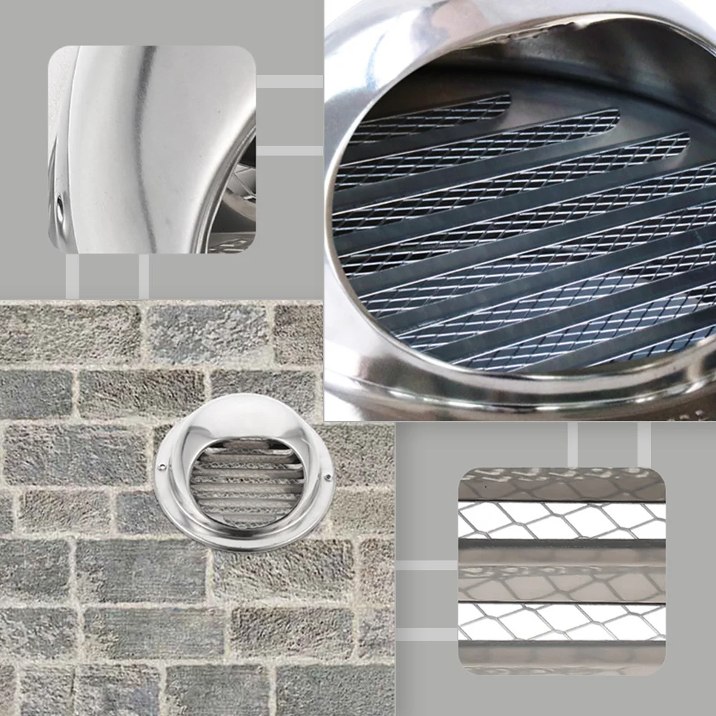 

1Pcs Stainless Steel Chimney Vent Cover Smoke Exhaust Protector Windproof Rainproof Vent Caps Smoke Exhaust Protector