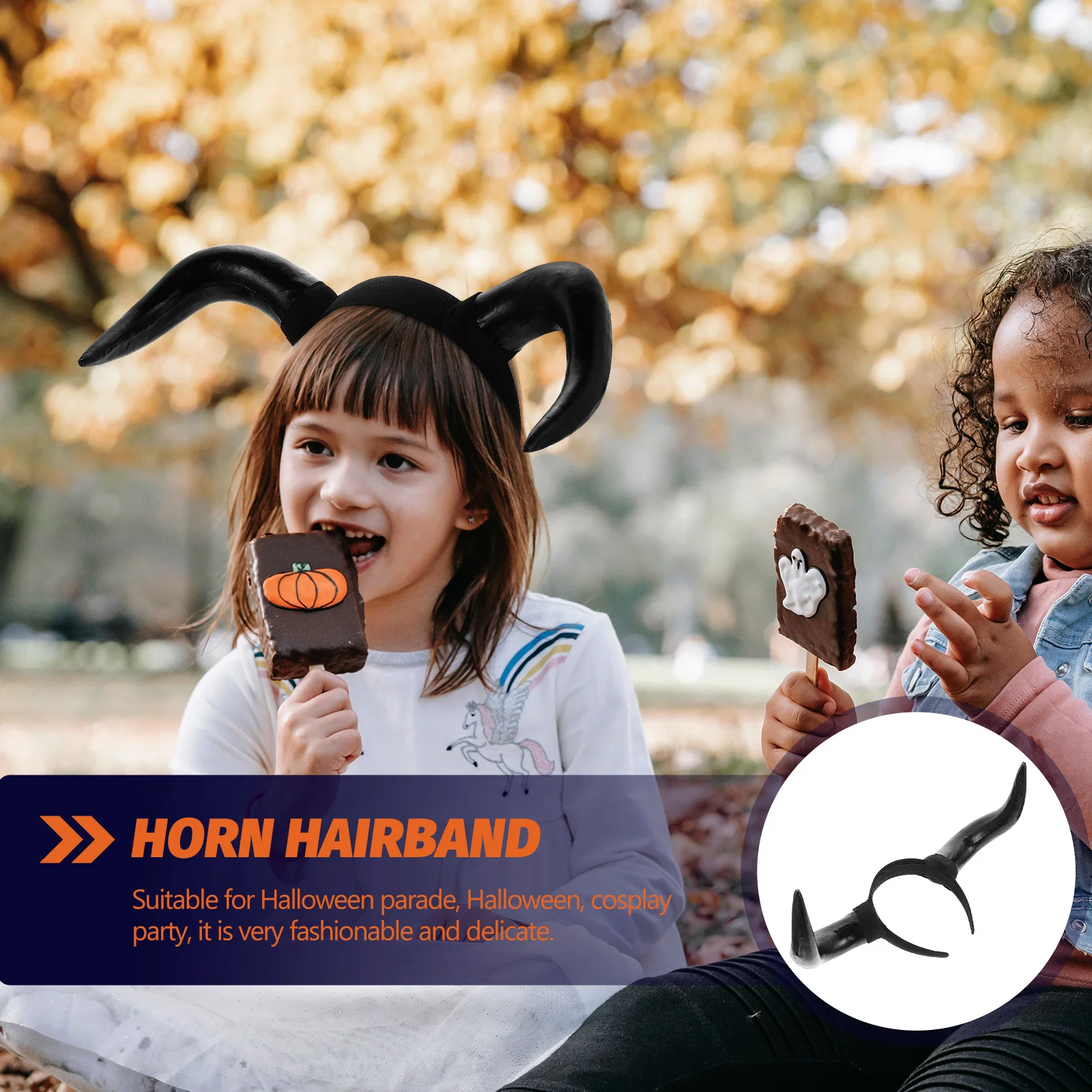 

Horn Headband for Halloween Party Cosplay Costume Prop Devil Headdress Dress Up Accessory Kids Performance Decor Funny Horns
