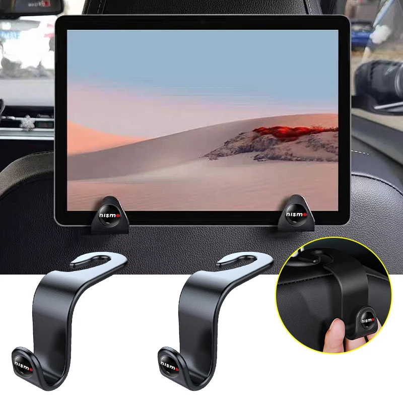 Car Hook Seat Headrest Organizer Holder Accessories For Nissan Nismo Mitsubishi Abarth JEEP Fiat Volvo Jaguar Honda MG TRD Acura