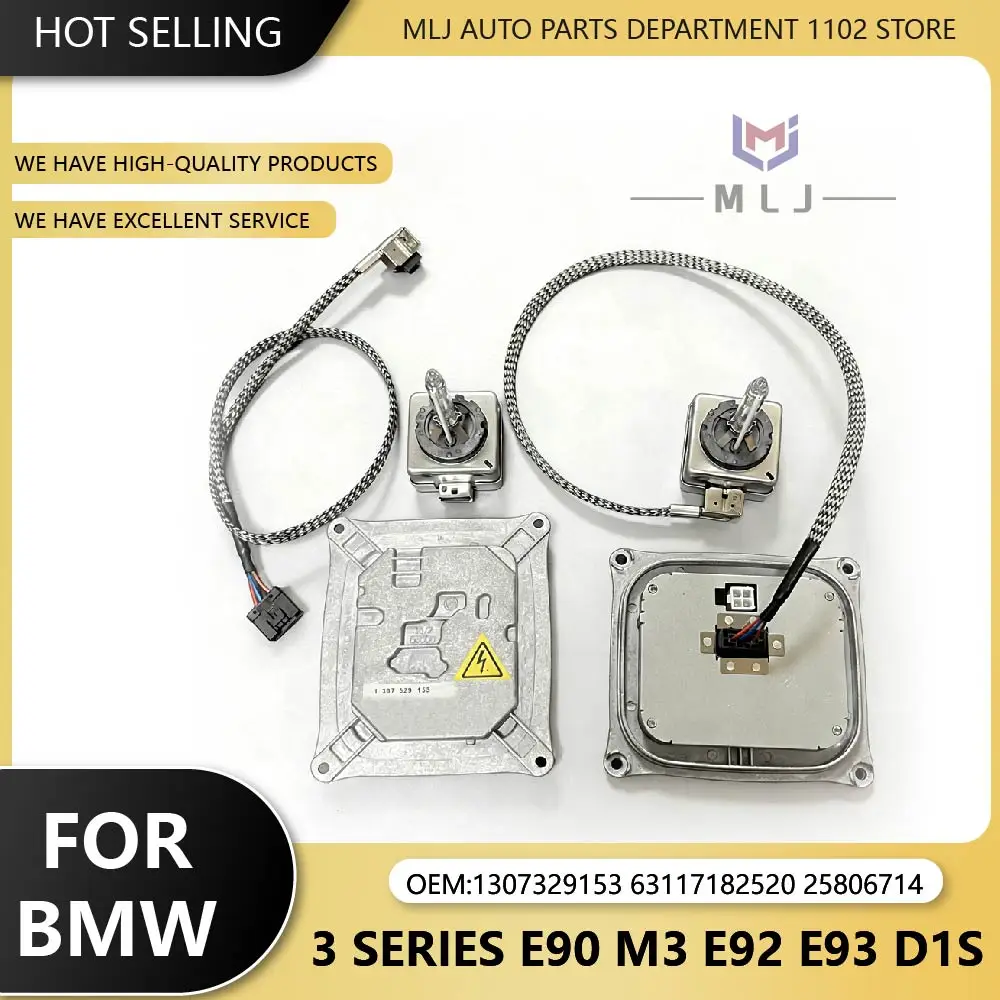 For BMW 3 Series E90 M3 E92 E93 D1S 1307329153 Xenon Headlight 25806714 Wiring Harness Lamp Ballast Control Unit 63117182520