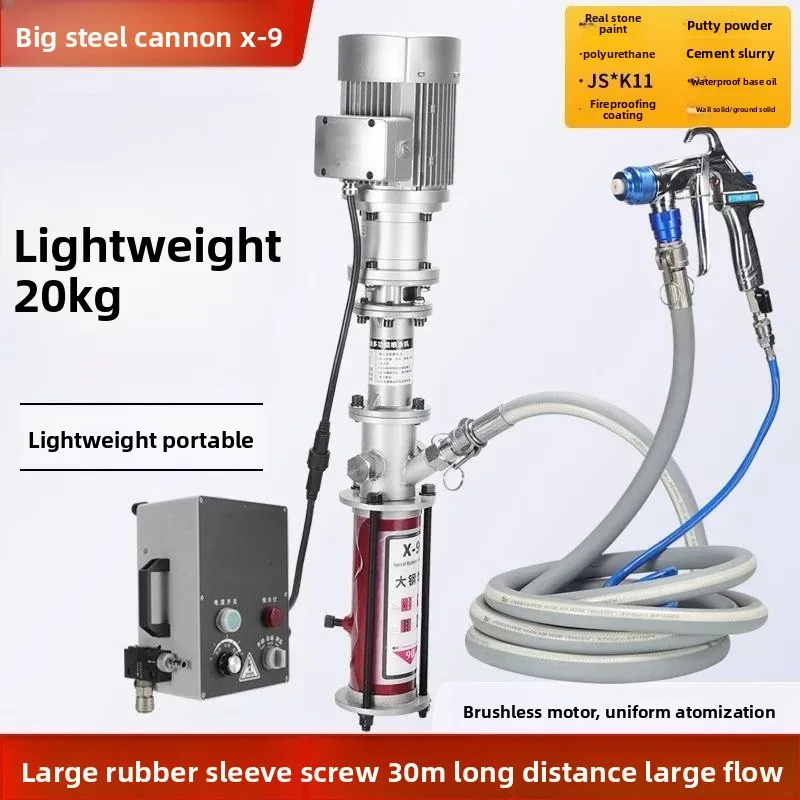 Lightweight Compact Wall Spraying Equipment Real Stone Paint Sprayer For Building Exterior Construction
