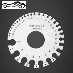 0-36 Round  SWG AWG Wire Gauge Measuring tool Thickness Ruler Gauge Diameter Measurer Tool Stainless Steel