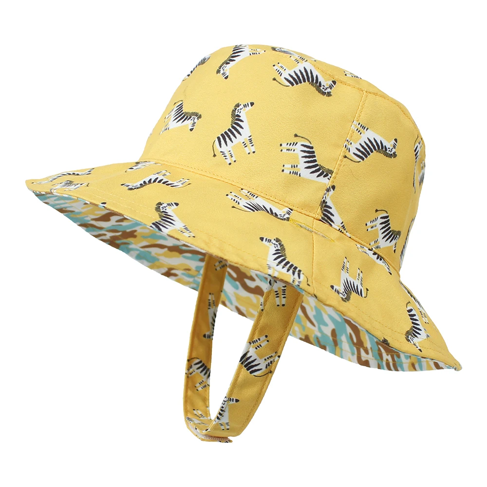 Children Hat Summer Printing Cap For Boys And Girls Kids Sun Caps Cartoon Baby Hats 0 months to 5 Years UPF 50+ Bucket Hat