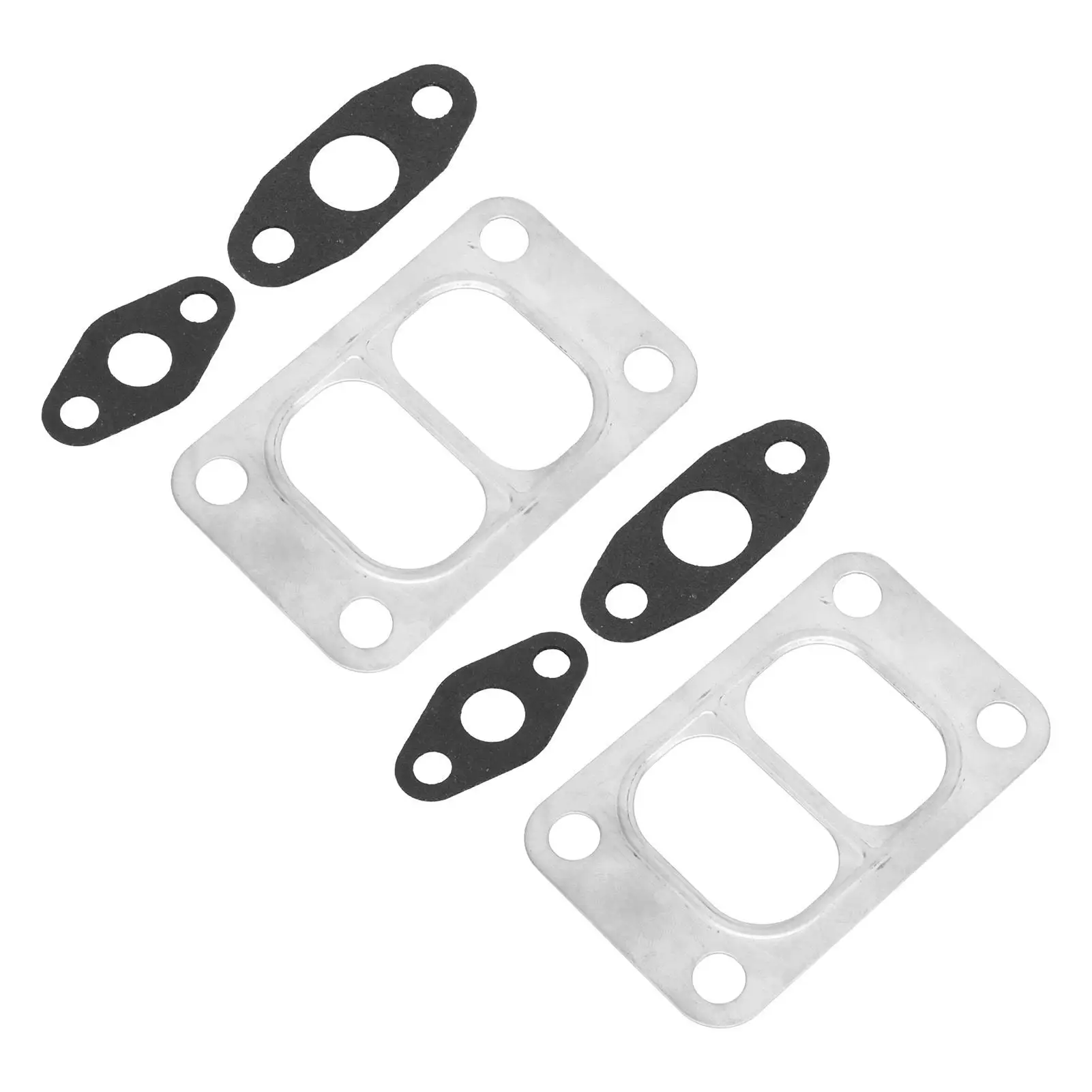 2 Pcs Gasket Set for holset HX35W HX40 - Oil Inlet Outlet Charger & Drain Feed Kit - Car Accessories