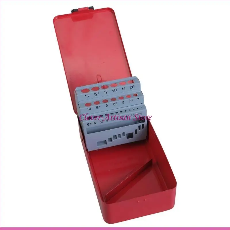 Caja almacenamiento brocas Metal fácil transporte, soporte para brocas para fácil organización, para gestión y portabilidad eficiente herramientas